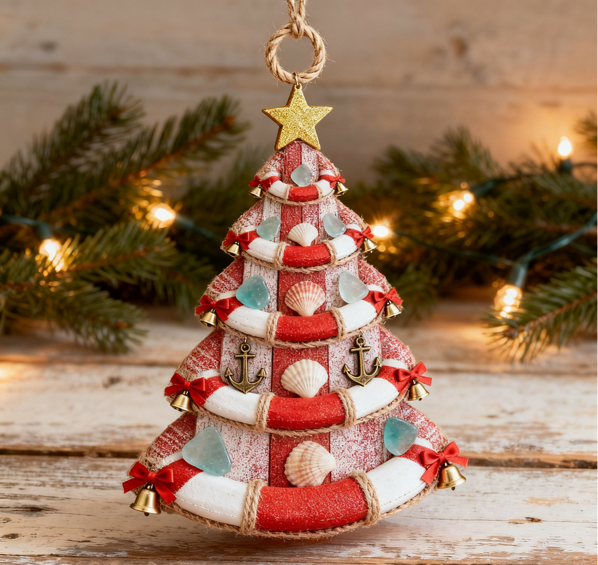 🌊 Nautical Christmas Tree Ornament