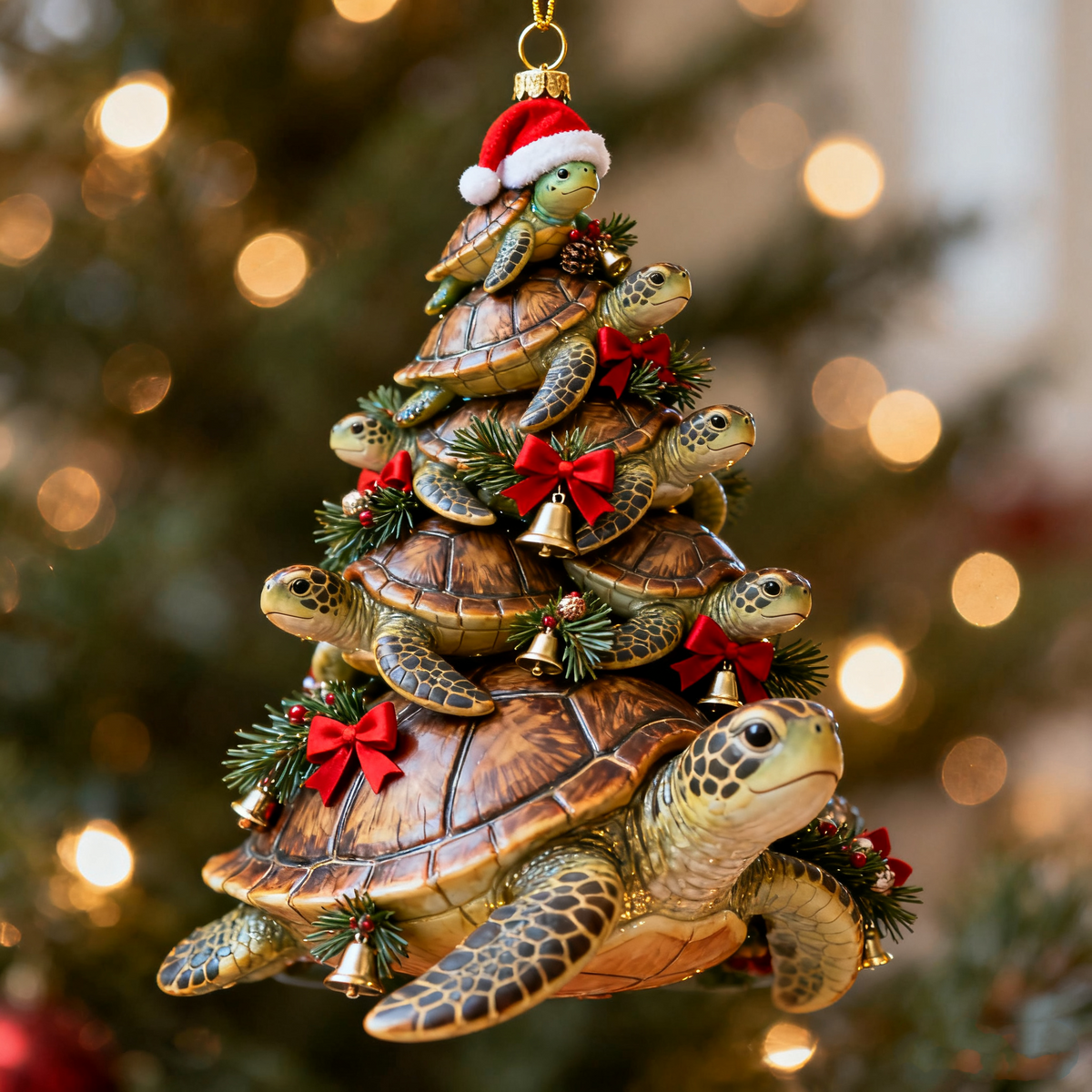 🌊 Ocean Christmas Family Ornaments Set 🦈