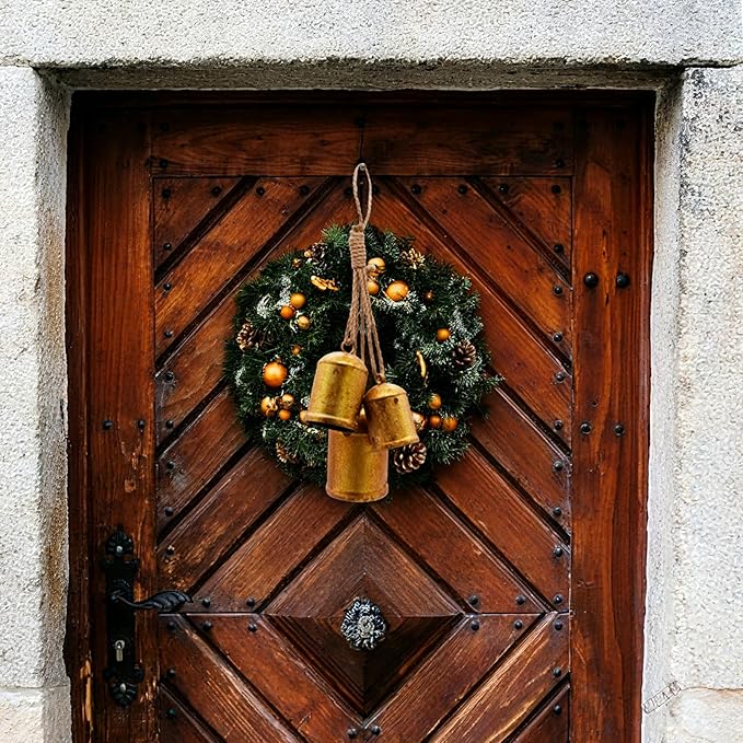Early Christmas -Set of 3 Rustic Christmas Bells