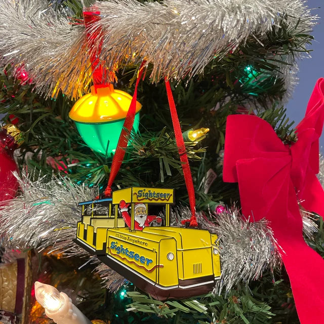 Santa Riding The Great White! - Wildwood Ornament