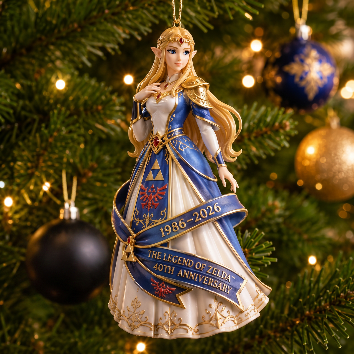The Legend of Zelda 40th Anniversary Collectible Christmas Tree Ornament