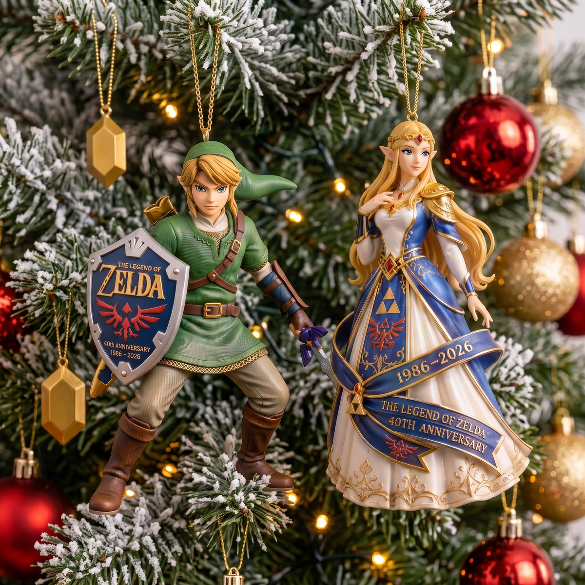 The Legend of Zelda 40th Anniversary Collectible Christmas Tree Ornament