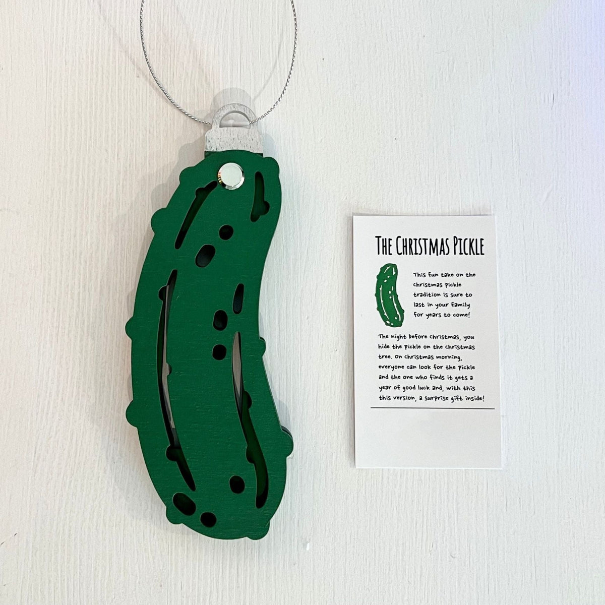 CHRISTMAS GIFT--Traditional Christmas Pickle Ornament