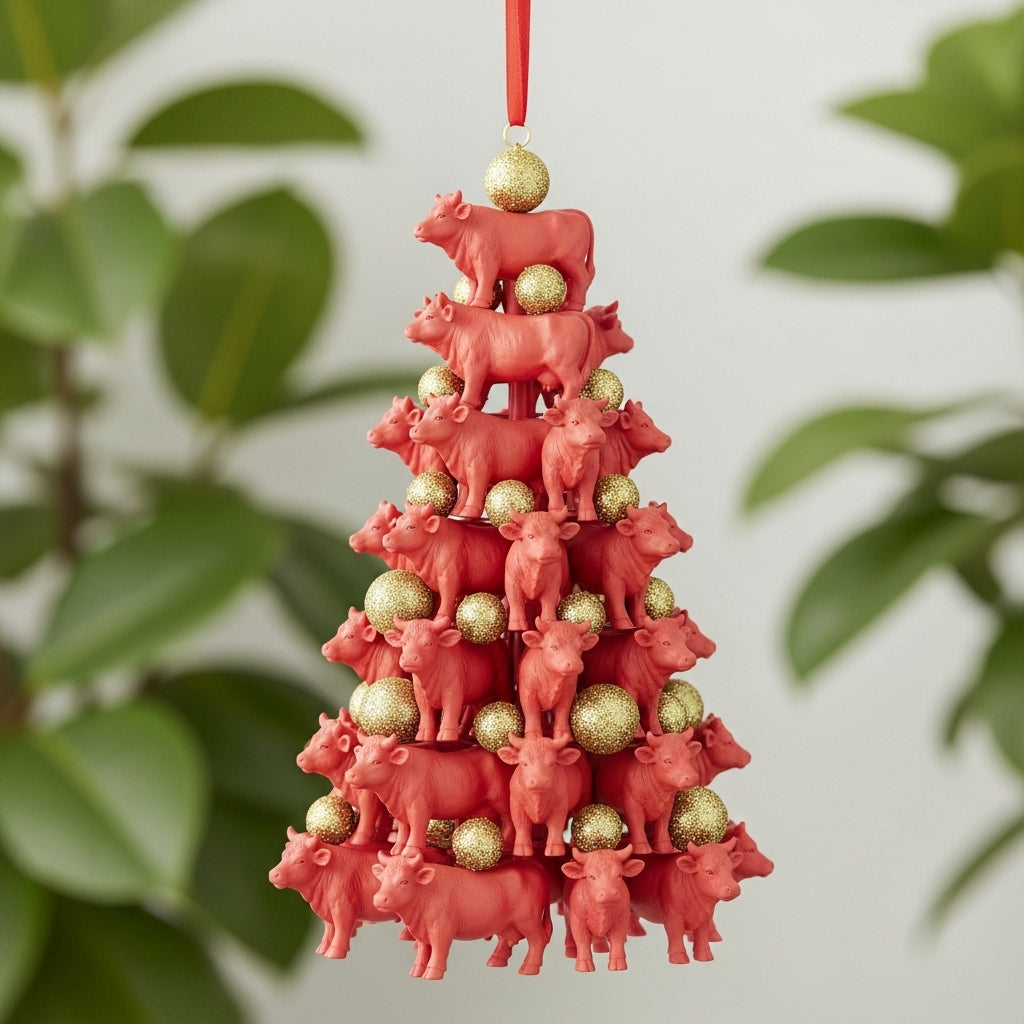 2D Christmas Animal Stacking Ornaments