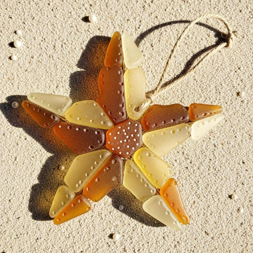 2025 New Sea Glass Christmas Ornament