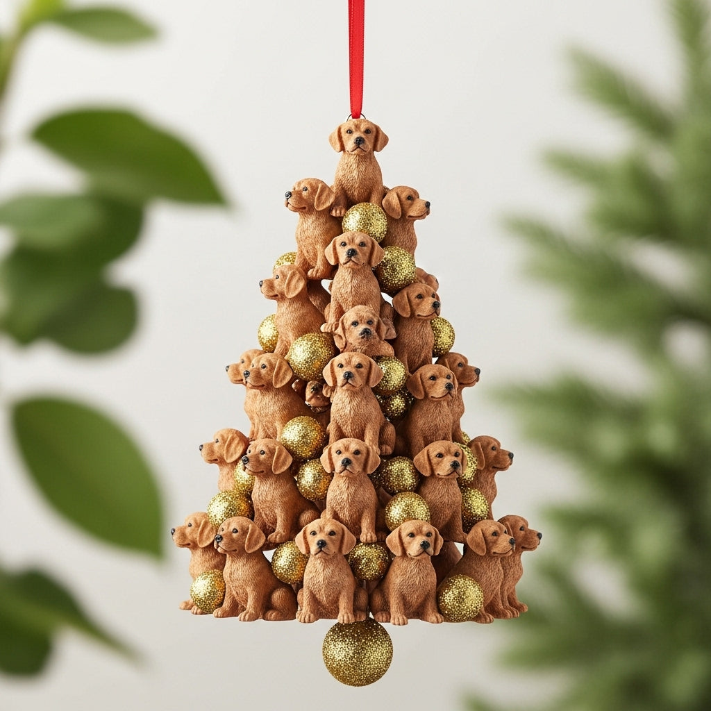 2D Christmas Animal Stacking Ornaments