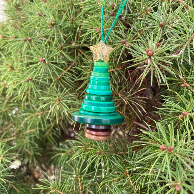 Button Christmas Tree Decoration