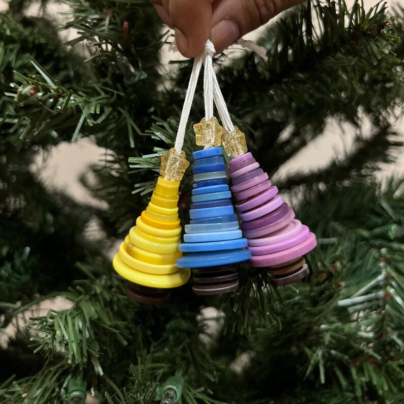 Button Christmas Tree Decoration