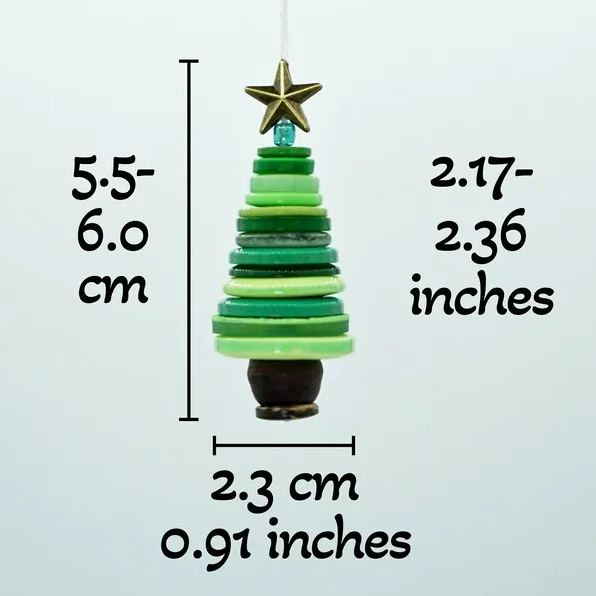 Button Christmas Tree Decoration